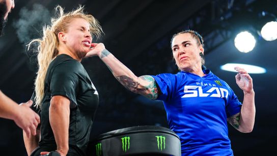 Tom Brady, Travis Scott, Charles Barkley helped make Power Slap 6 a fun night and wild show taken Durango Resort (Power Slap). Photo by Jeff Bottari/Zuffa